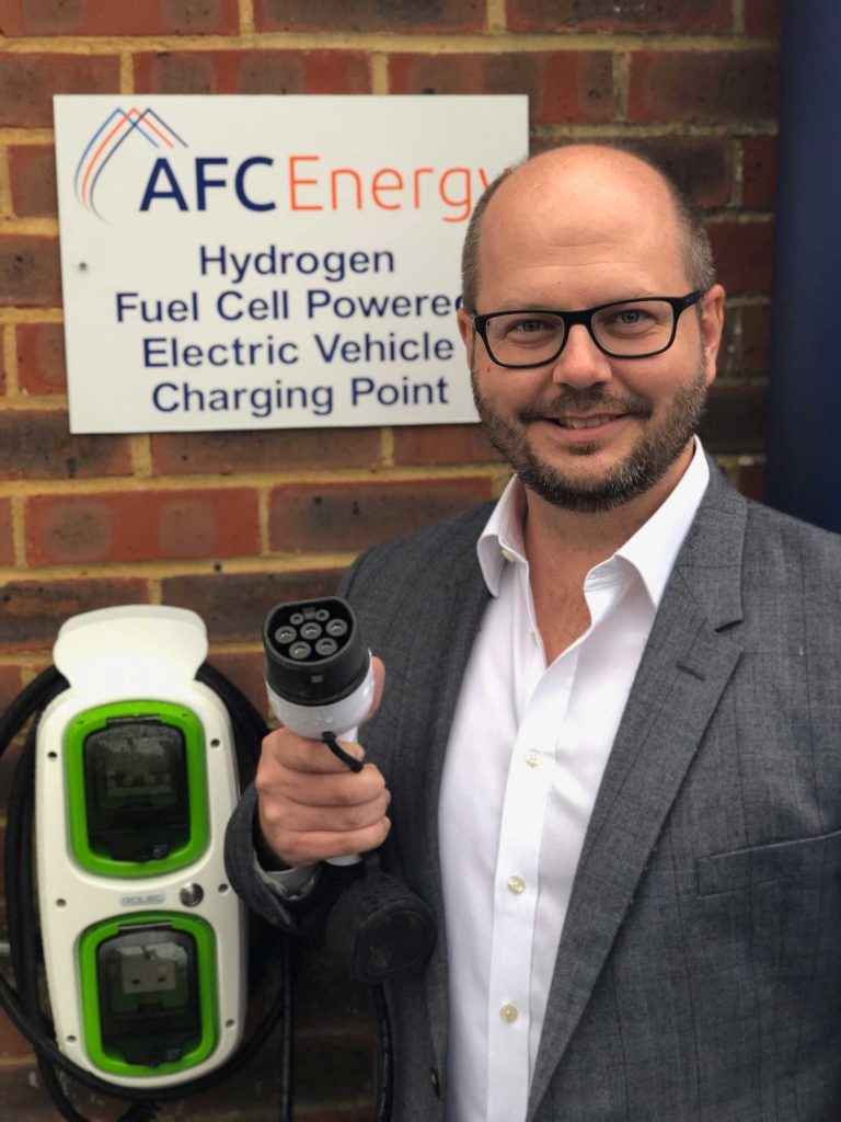 AFC Energy demonstrates hydrogen electric vehicle charger 