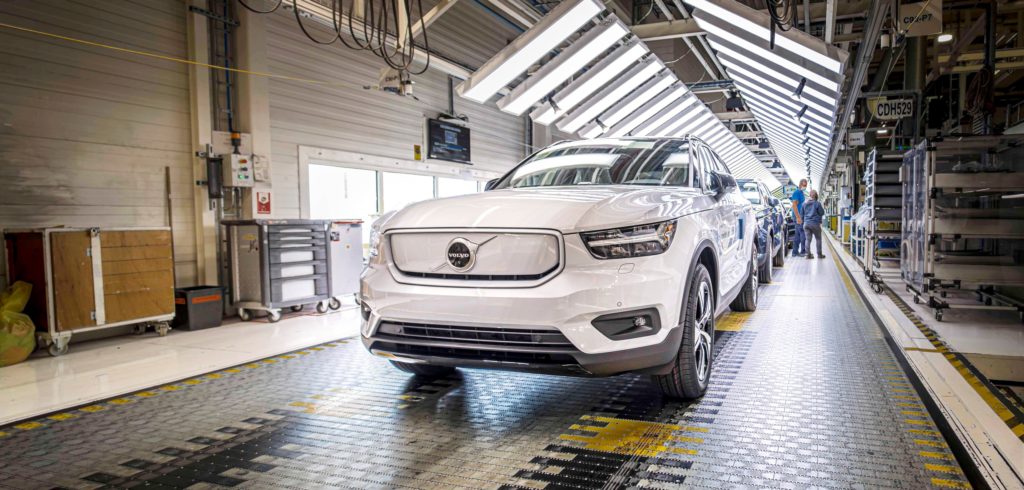 Volvo is tripling its electric car manufacturing output at Belgian